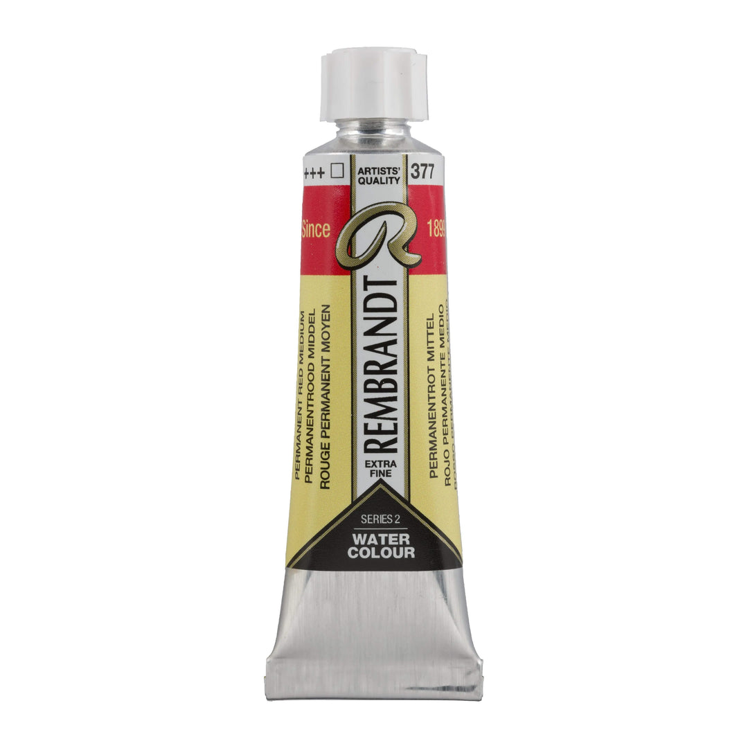Rembrandt Aquarellfarbe Tube 10 ml Permanentrot Mittel 377 - Kidis Art