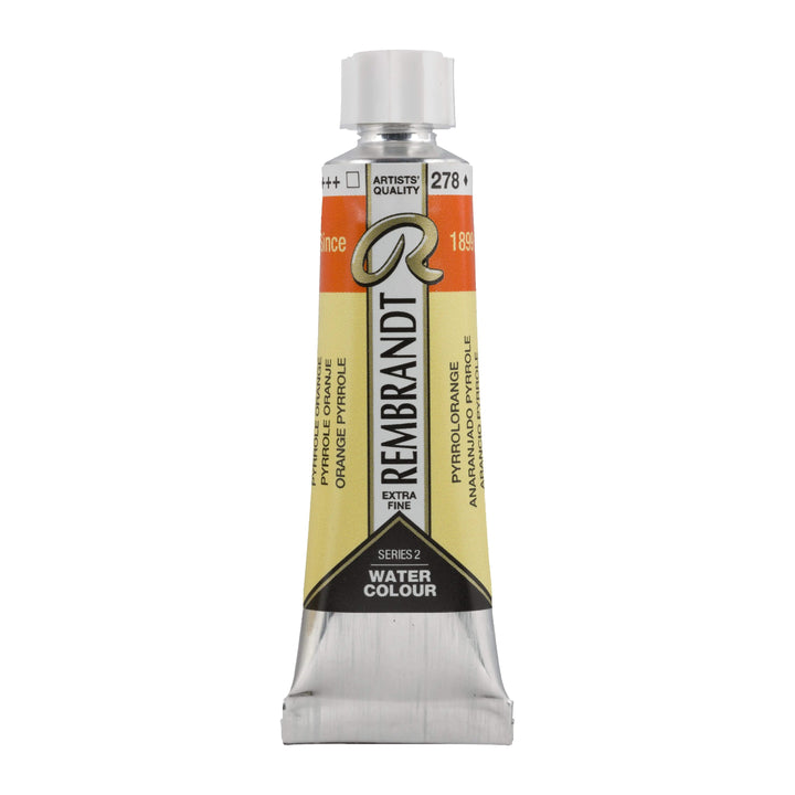 Rembrandt Aquarellfarbe Tube 10 ml Pyrrolorange 278 - Kidis Art