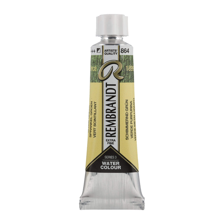 Rembrandt Aquarellfarbe Tube 10 ml Schimmernd Grün 864 - Kidis Art