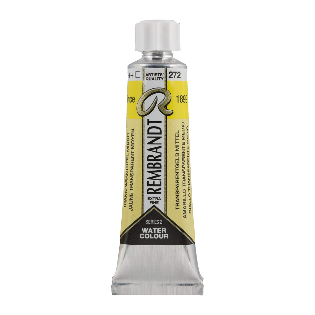 Rembrandt Aquarellfarbe Tube 10 ml Transparentgelb Mittel 272 - Kidis Art