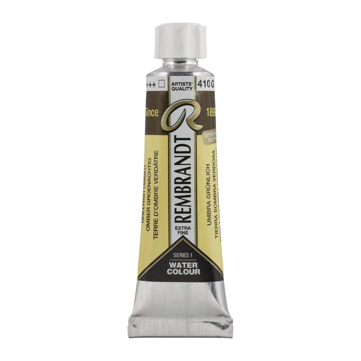 Rembrandt Aquarellfarbe Tube 10 ml Umbra Grünlich 410 - Kidis Art