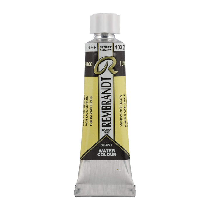 Rembrandt Aquarellfarbe Tube 10 ml Vandyckbraun 403 - Kidis Art