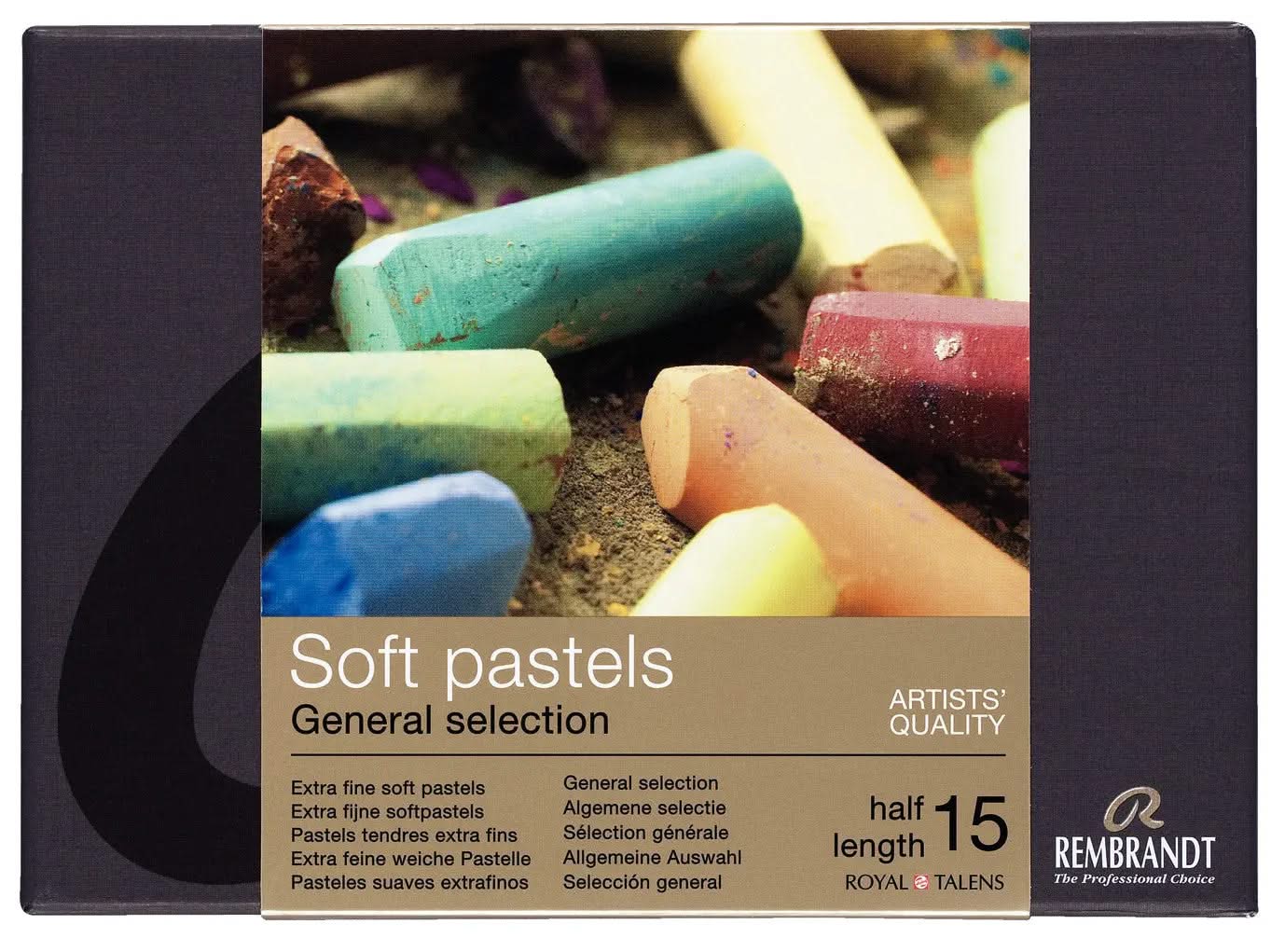 Rembrandt Set weiche Pastelle, 15 Pastelle in halber Größe - Kidis Art