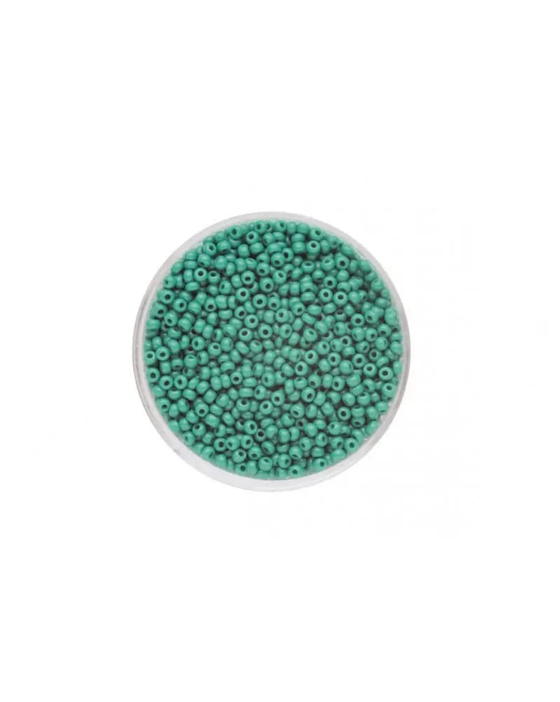 Rocailles 2,0mm opak d'grün - Kidis Art
