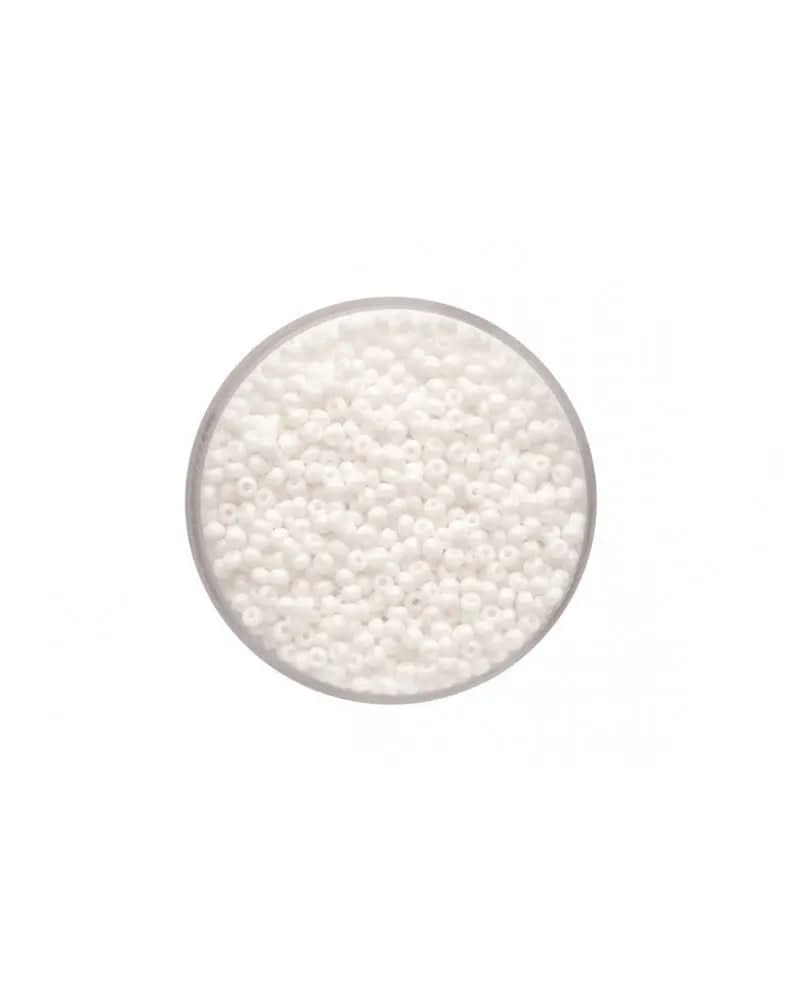 Rocailles 2,0mm opak weiss - Kidis Art