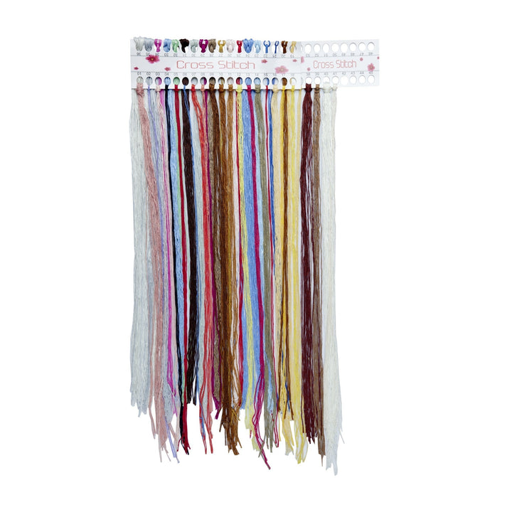 Kreuzstich 32x40cm – Buntes schweizer Dorf - Kidis Art