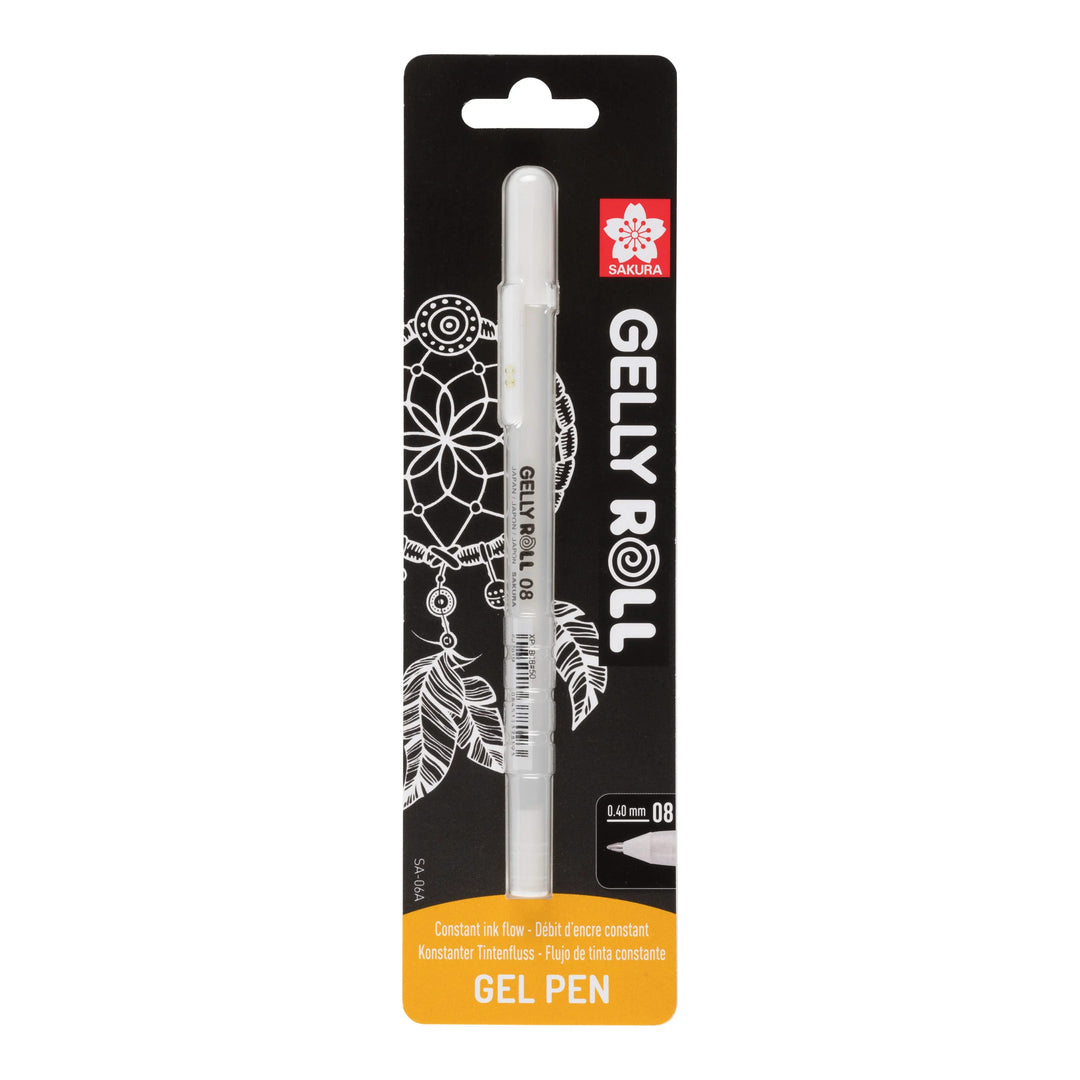 Sakura Gelly Roll 08, Hellweiß, Blisterpackung, 1 Stück - Kidis Art