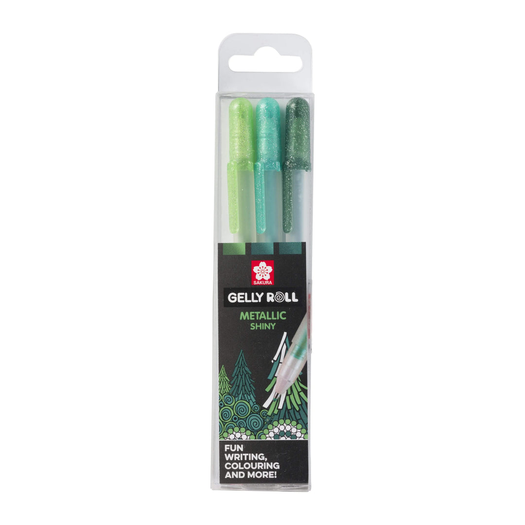 Sakura Gelstifte Gelly Roll Metallic Forest, 3-teiliges Set - Kidis Art