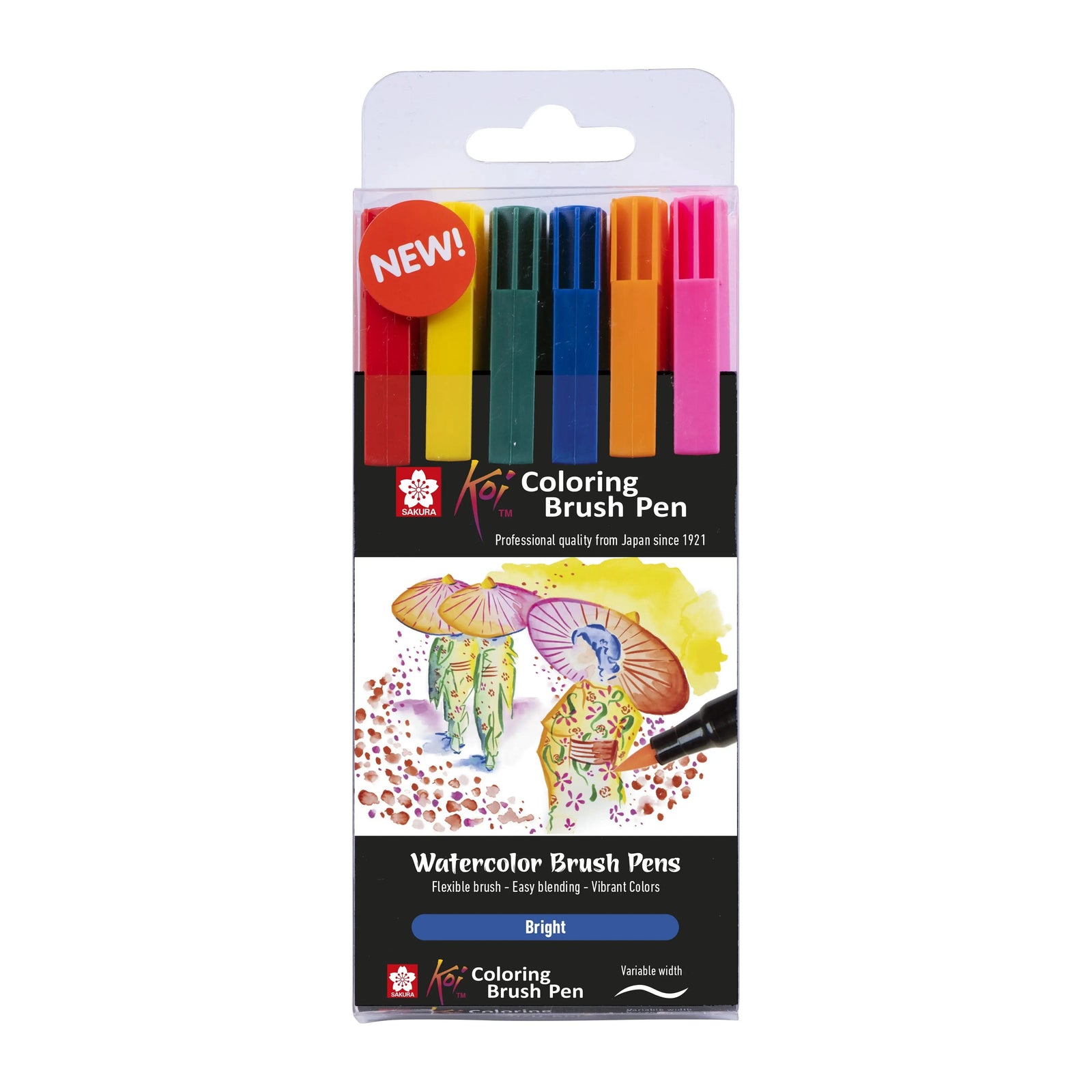 Sakura Koi Coloring Brush Pen Set Bright | 6 Farben - Kidis Art