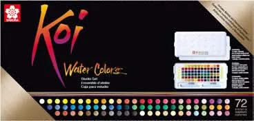 Sakura Koi Water Colors Studio Set | 72 halbe Näpfchen - Kidis Art