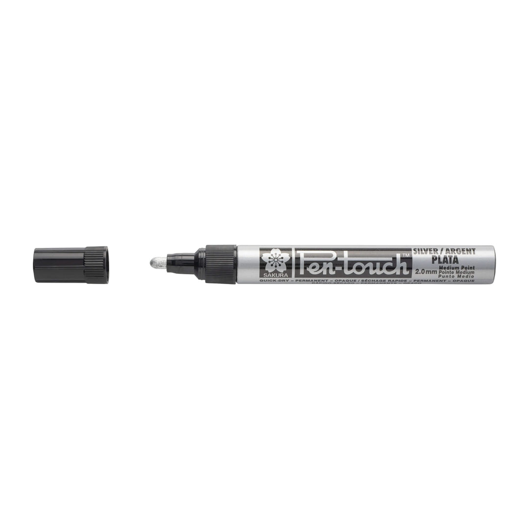 Sakura Pen-Touch Mittel Silber - Kidis Art