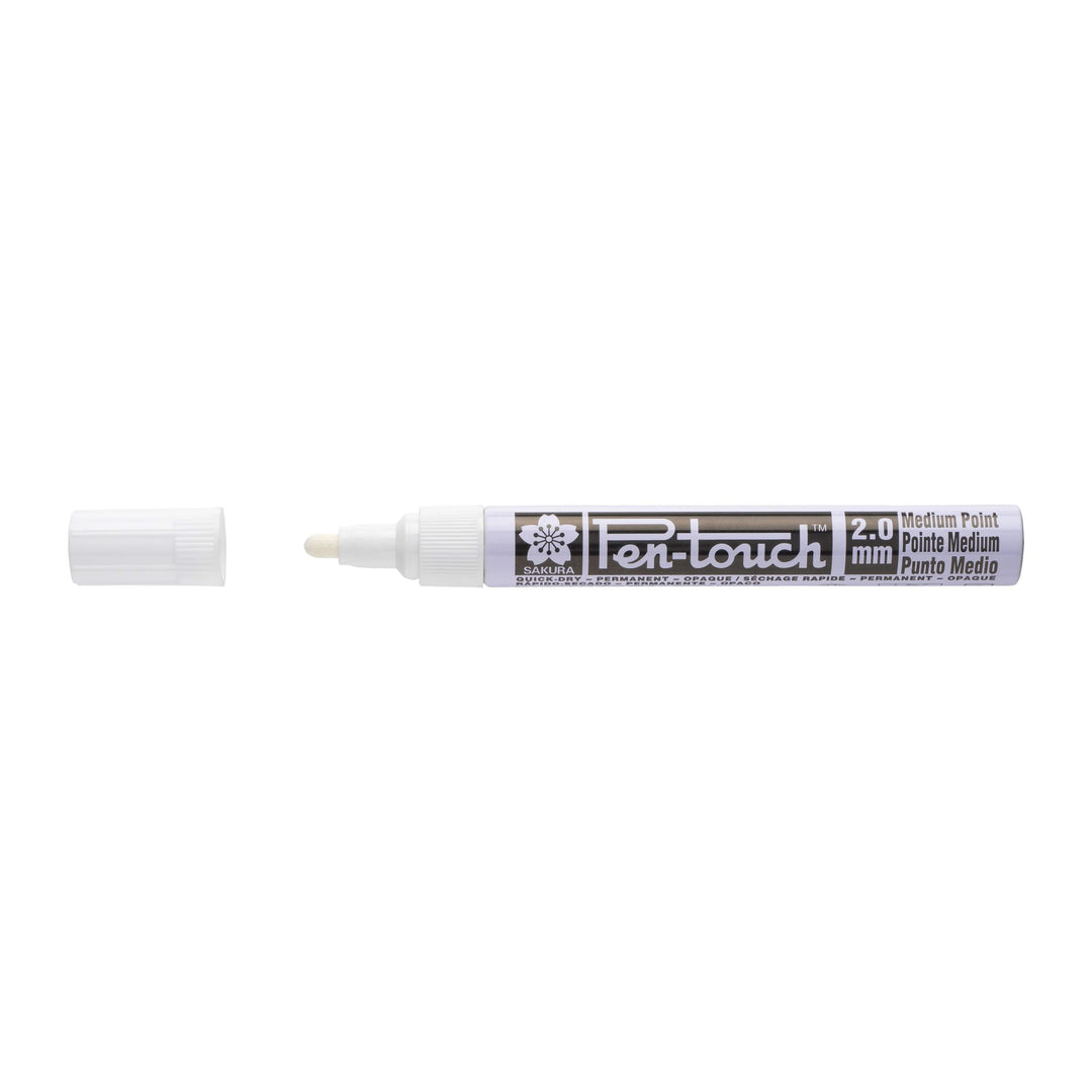 Sakura Pen-Touch Mittel Weiß - Kidis Art