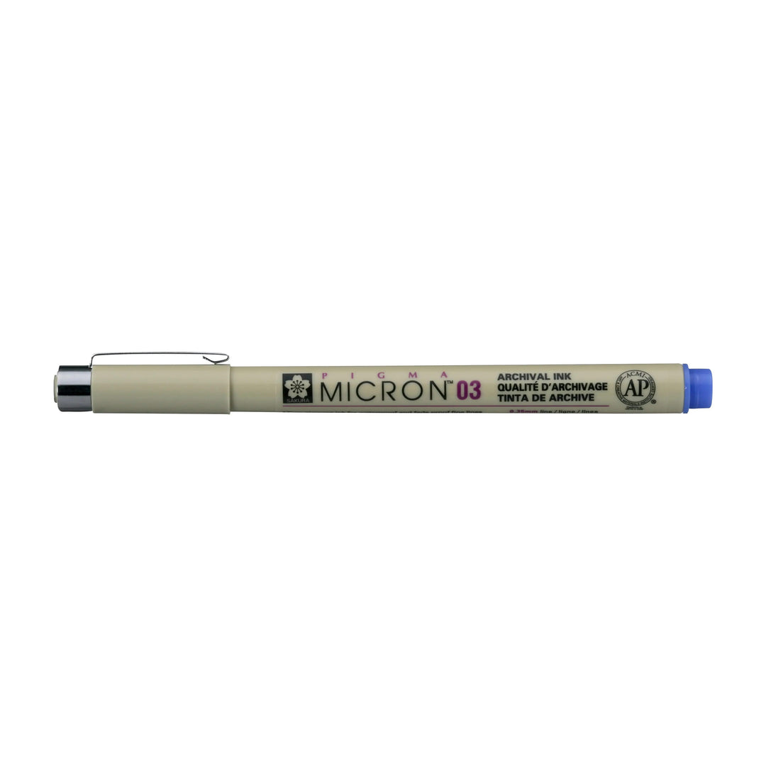 Sakura Pigma Micron 03 - 0.35 mm - Blau - Kidis Art