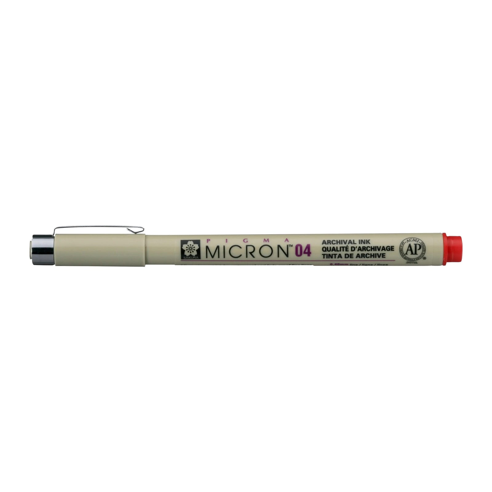 Sakura Pigma Micron 04 - 0.40 mm - Rot - Kidis Art