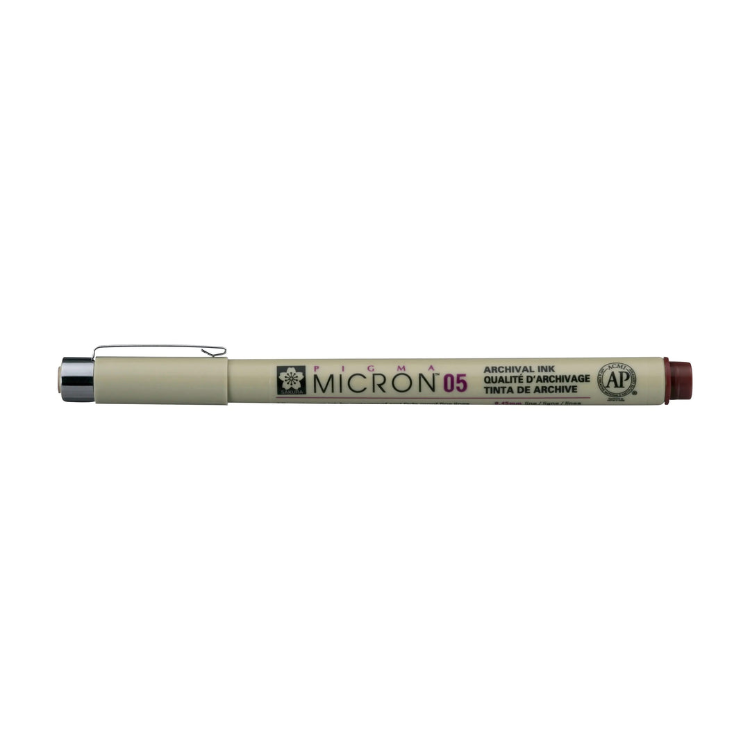 Sakura Pigma Micron 05 - 0.45 mm - Burgunderrot - Kidis Art