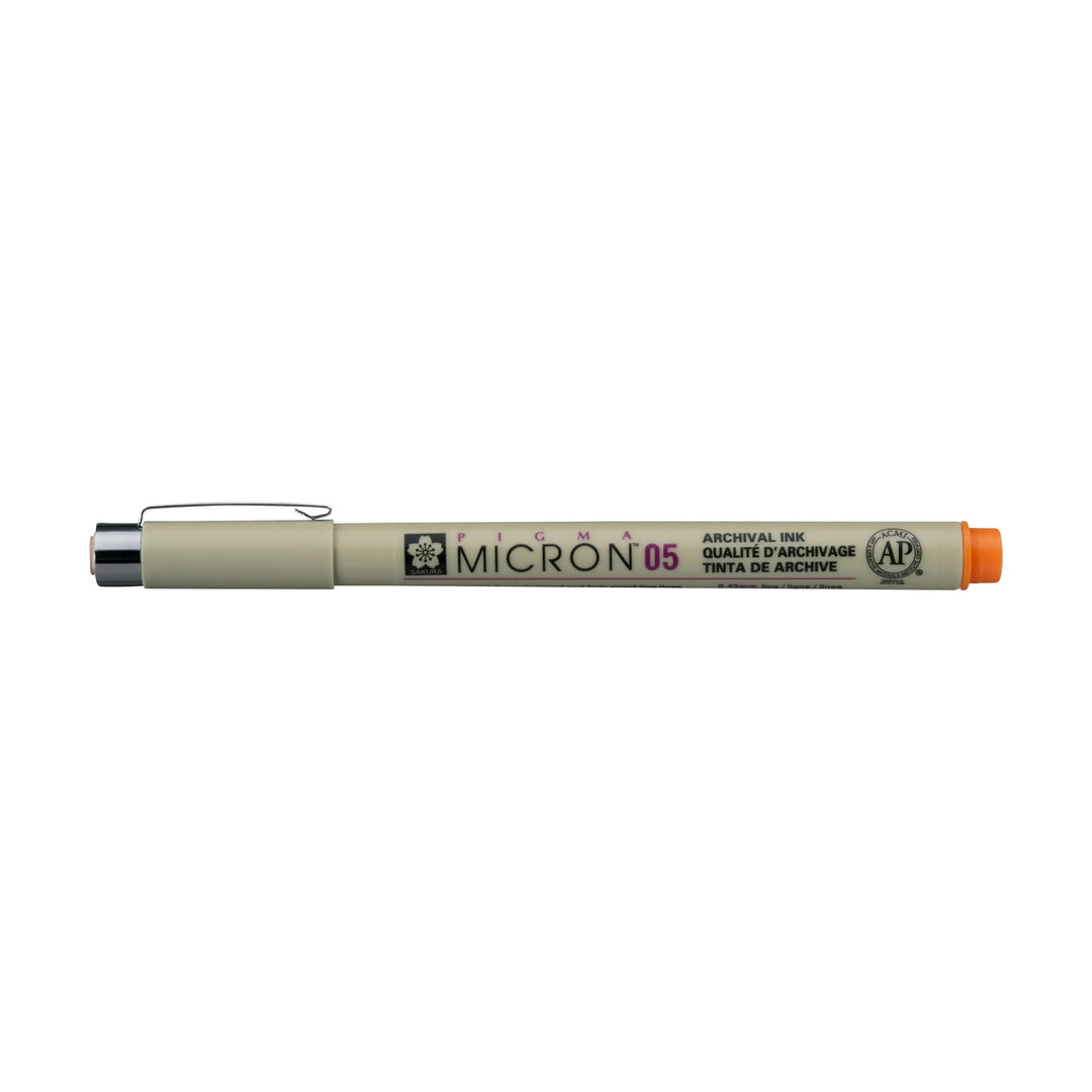 Sakura Pigma Micron 05 - 0.45 mm - Orange - Kidis Art