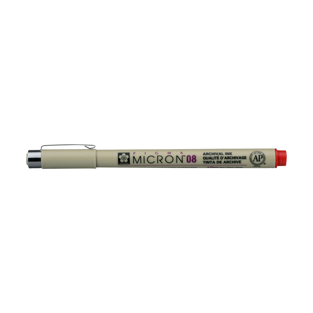 Sakura Pigma Micron 08 - 0.50 mm - Rot - Kidis Art