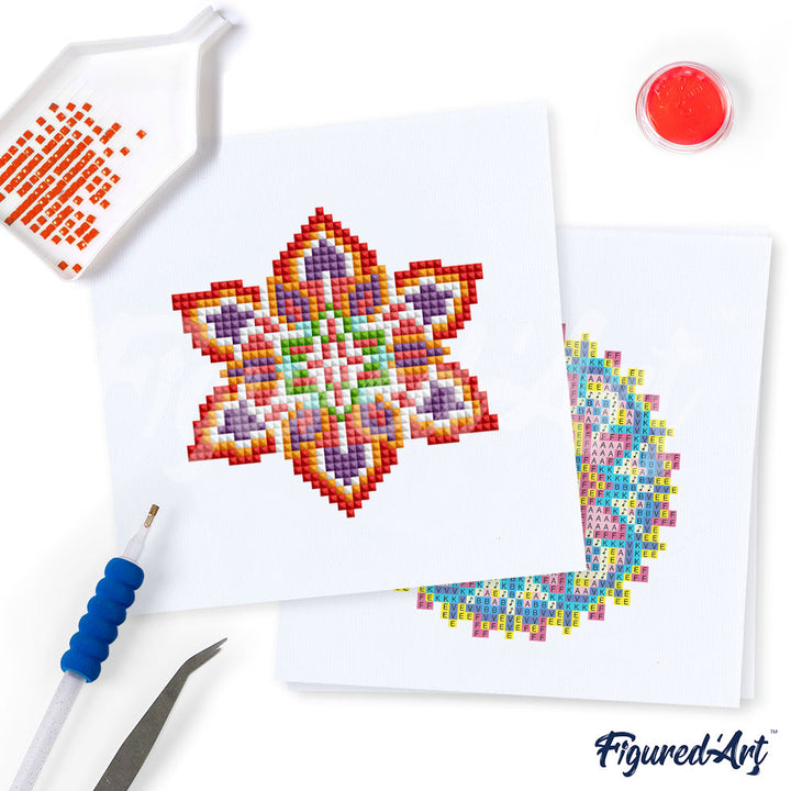 Mini-Serie Diamond Painting Mandalas - Kidis Art