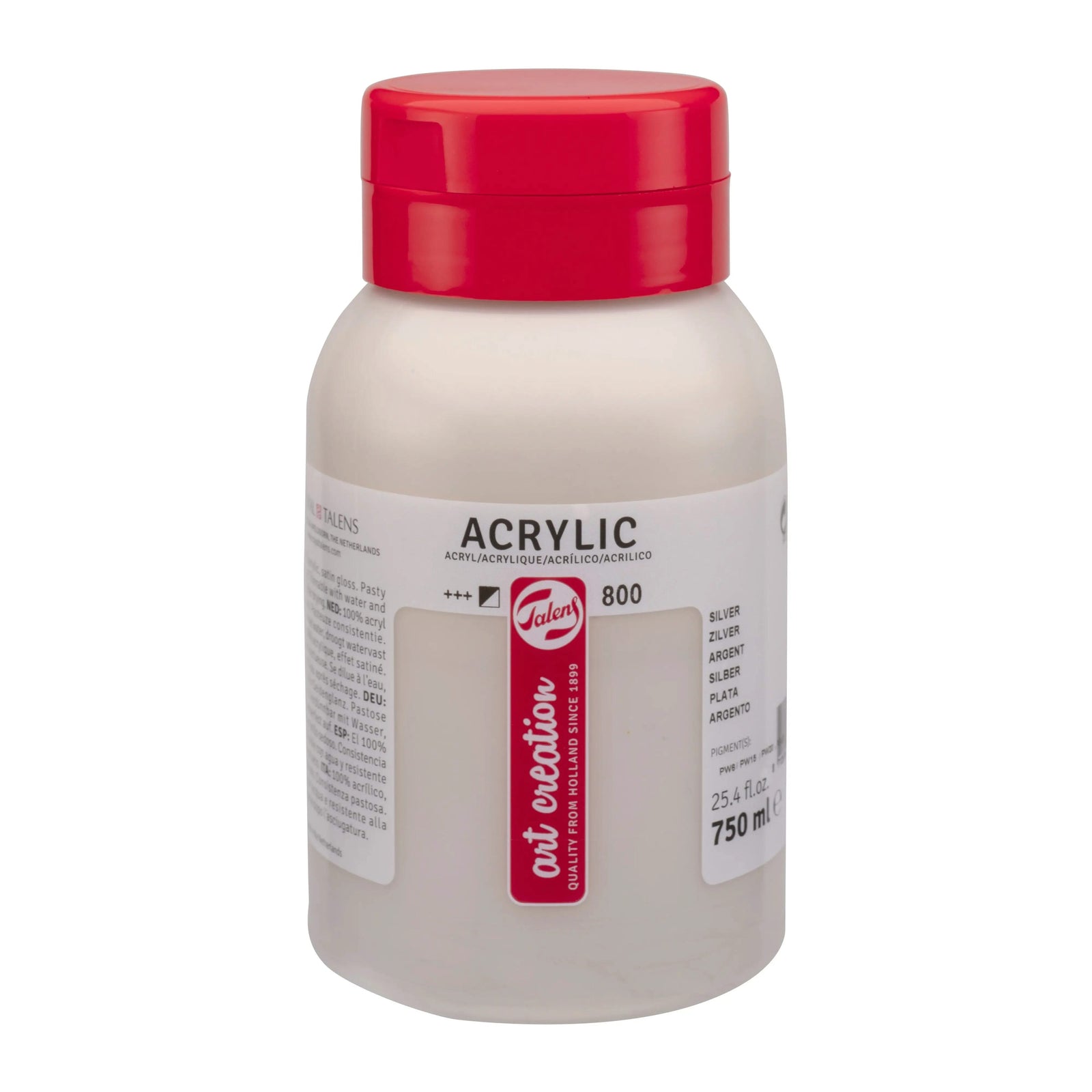 Talens Art Creation Acrylfarbe Flasche 750 ml Silber 800 - Kidis Art