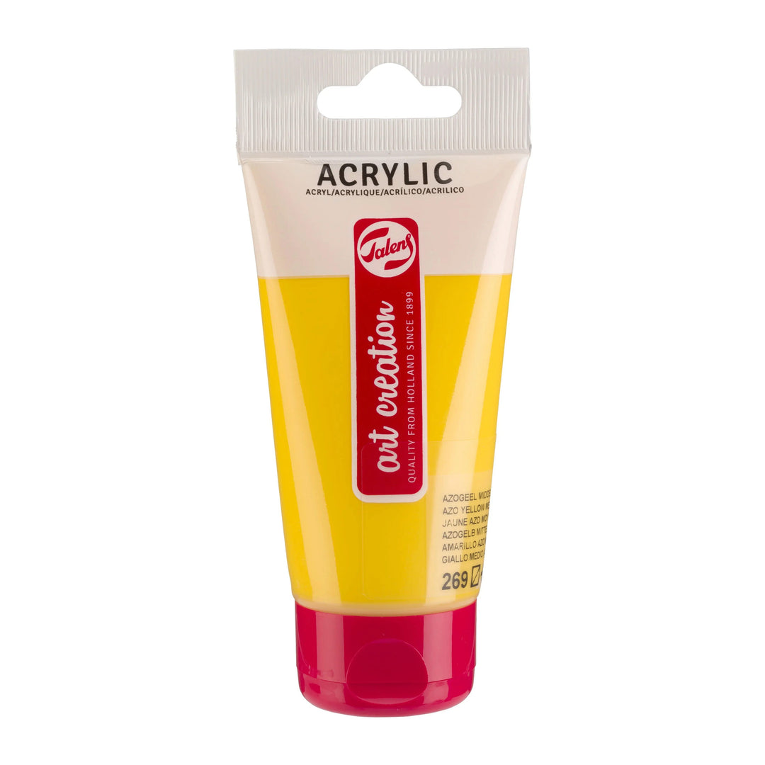 Talens Art Creation Acrylfarbe Tube 75 ml Azogelb Mittel 269 - Kidis Art