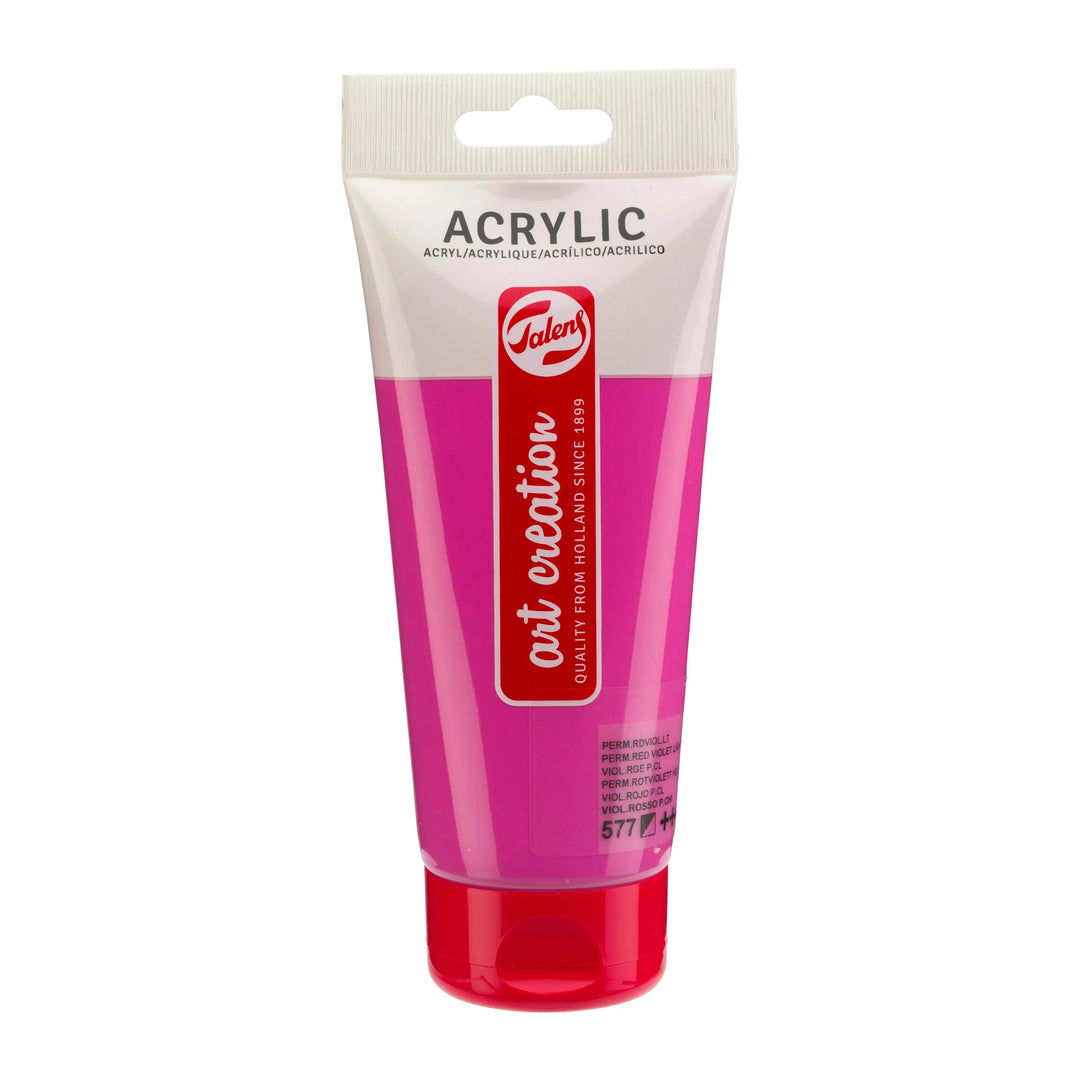 Talens Art Creation Acrylfarbe Tube 75 ml Permanentrotviolett Hell 577 - Kidis Art