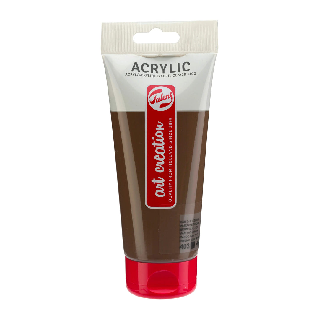 Talens Art Creation Acrylfarbe Tube 75 ml Vandyckbraun 403 - Kidis Art