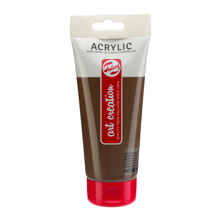 Talens Art Creation Acrylfarbe Tube 75 ml Vandyckbraun 403 - Kidis Art