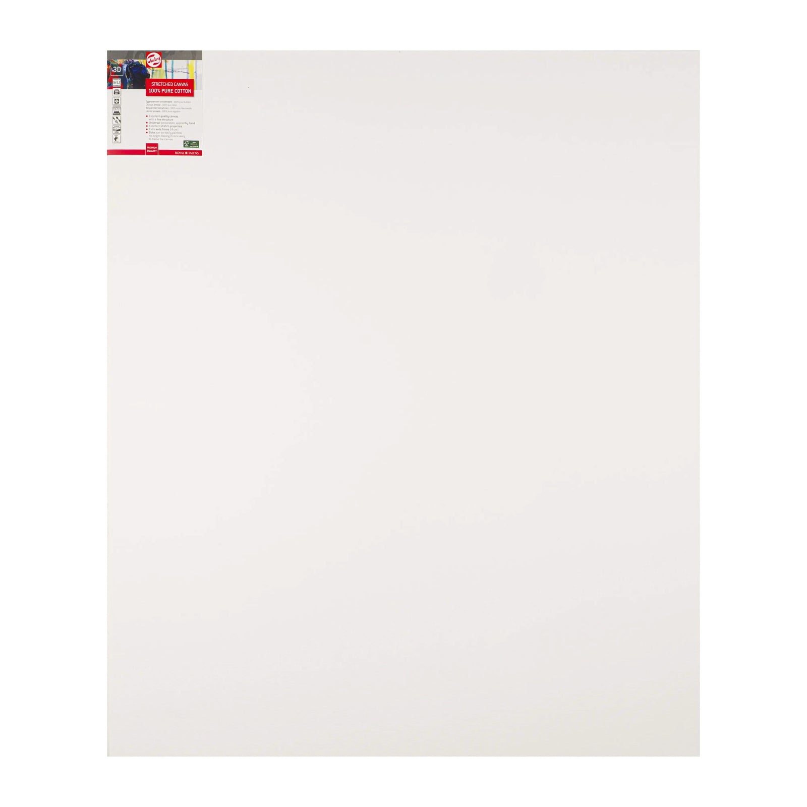 Talens Bespannter Keilrahmen Baumwolle 3D 100 x 120 cm - Kidis Art