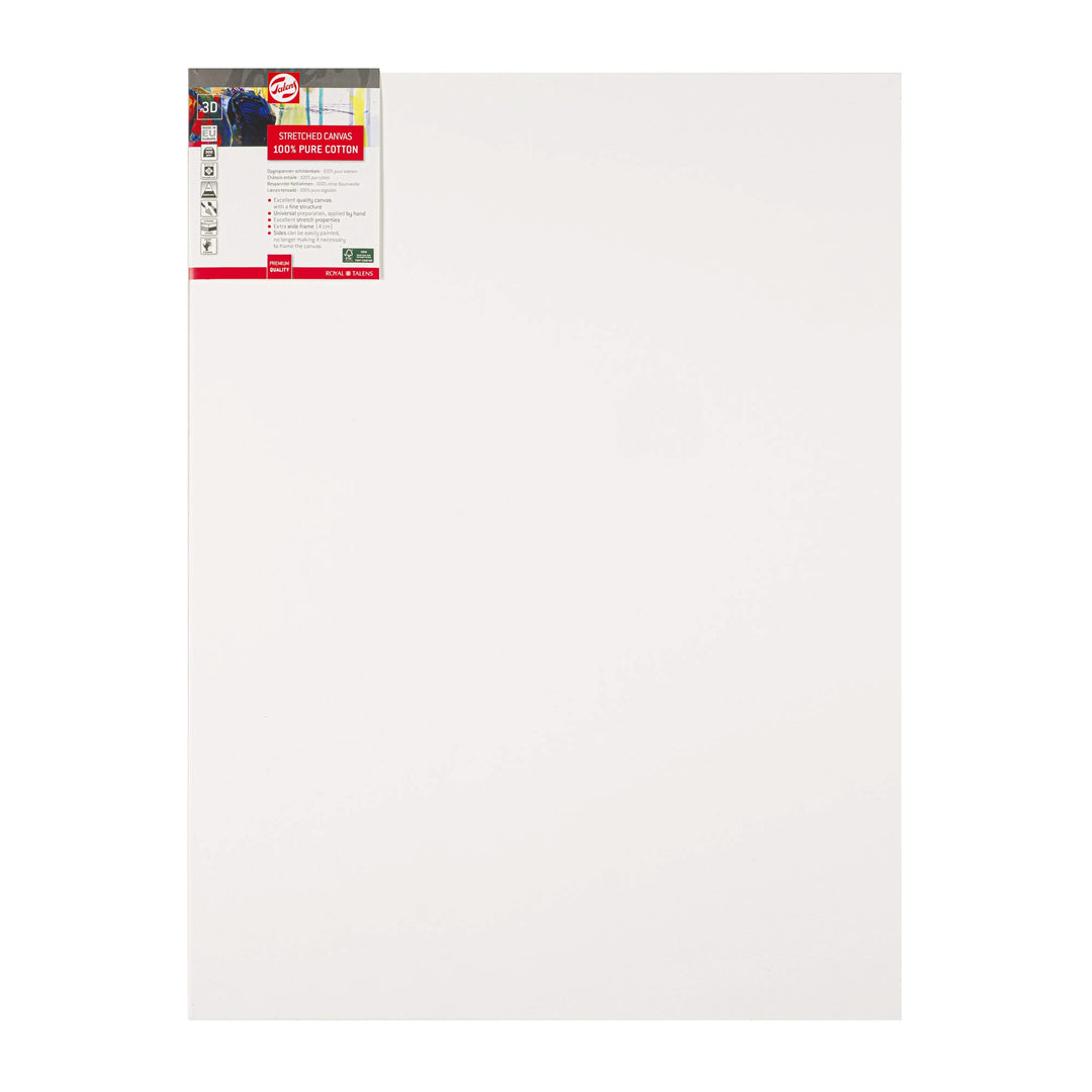 Talens Bespannter Keilrahmen Baumwolle 3D 60 x 80 cm - Kidis Art