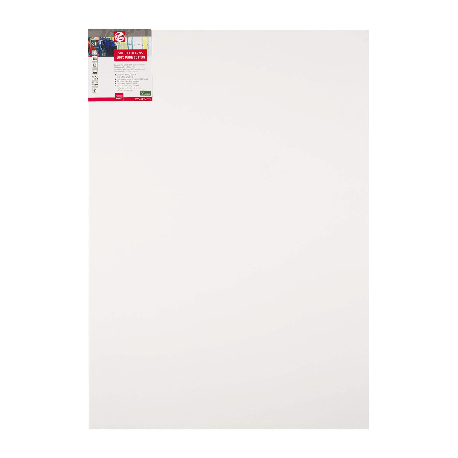 Talens Bespannter Keilrahmen Baumwolle 3D 70 x 100 cm - Kidis Art