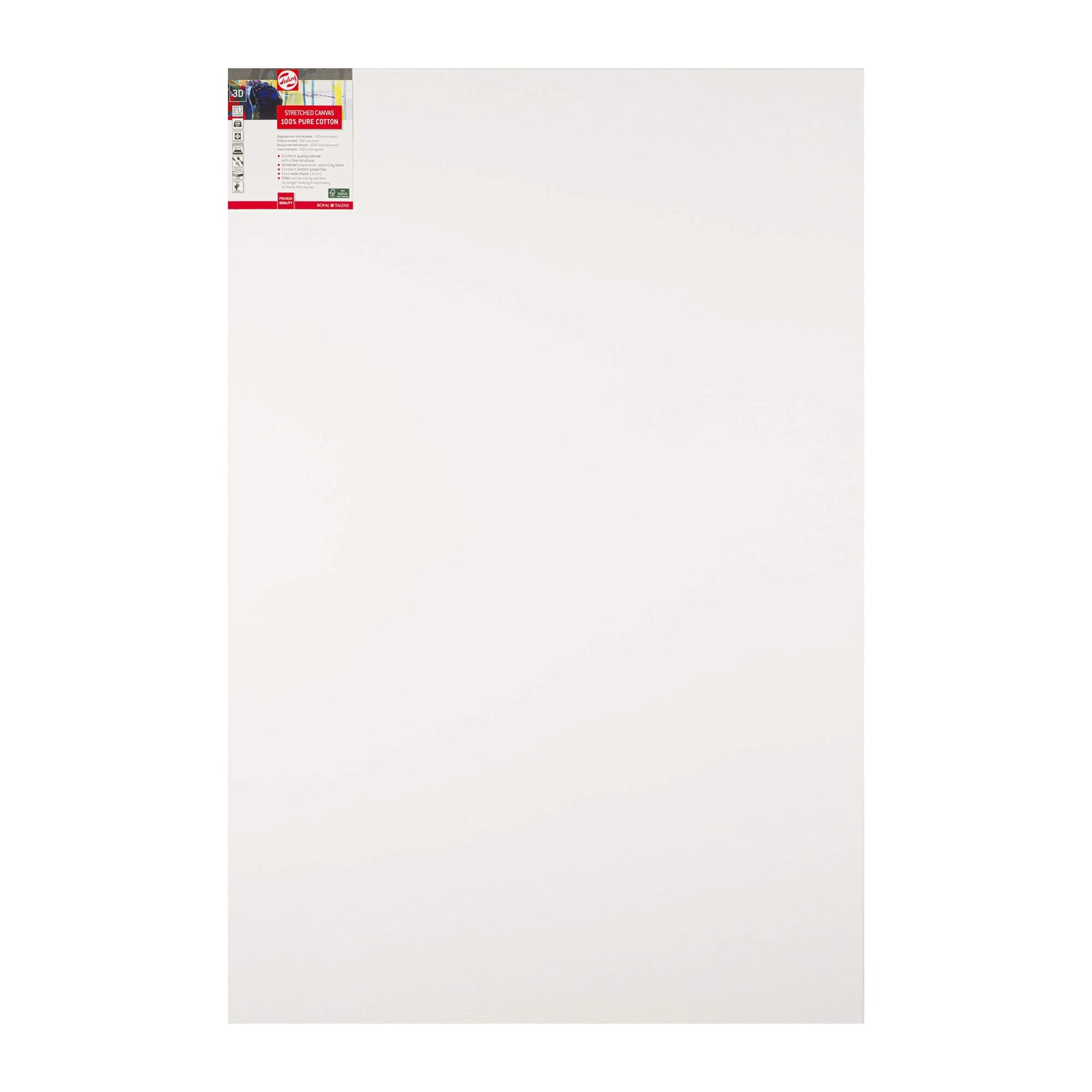 Talens Bespannter Keilrahmen Baumwolle 3D 80 x 120 cm - Kidis Art