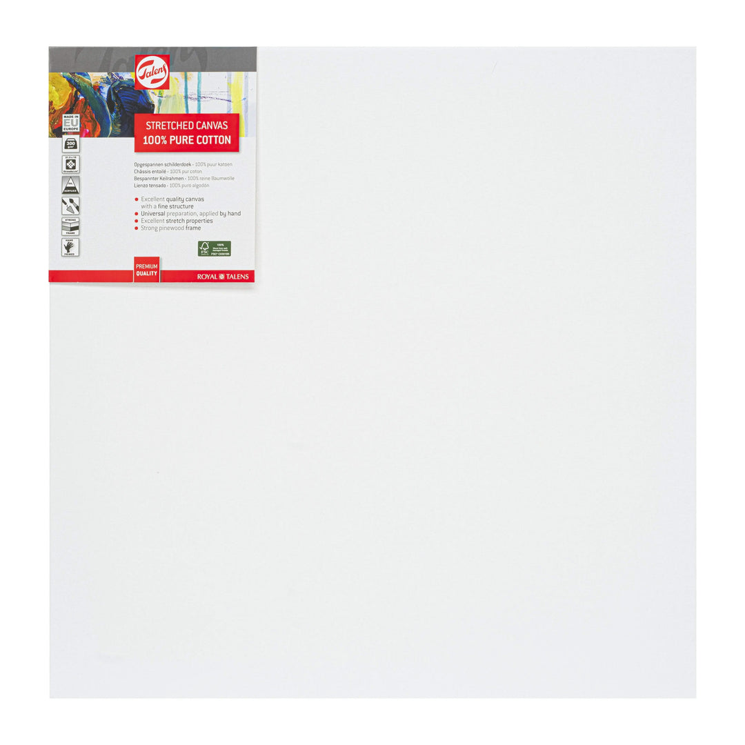 Talens Bespannter Keilrahmen Baumwolle 50 x 50 cm - Kidis Art