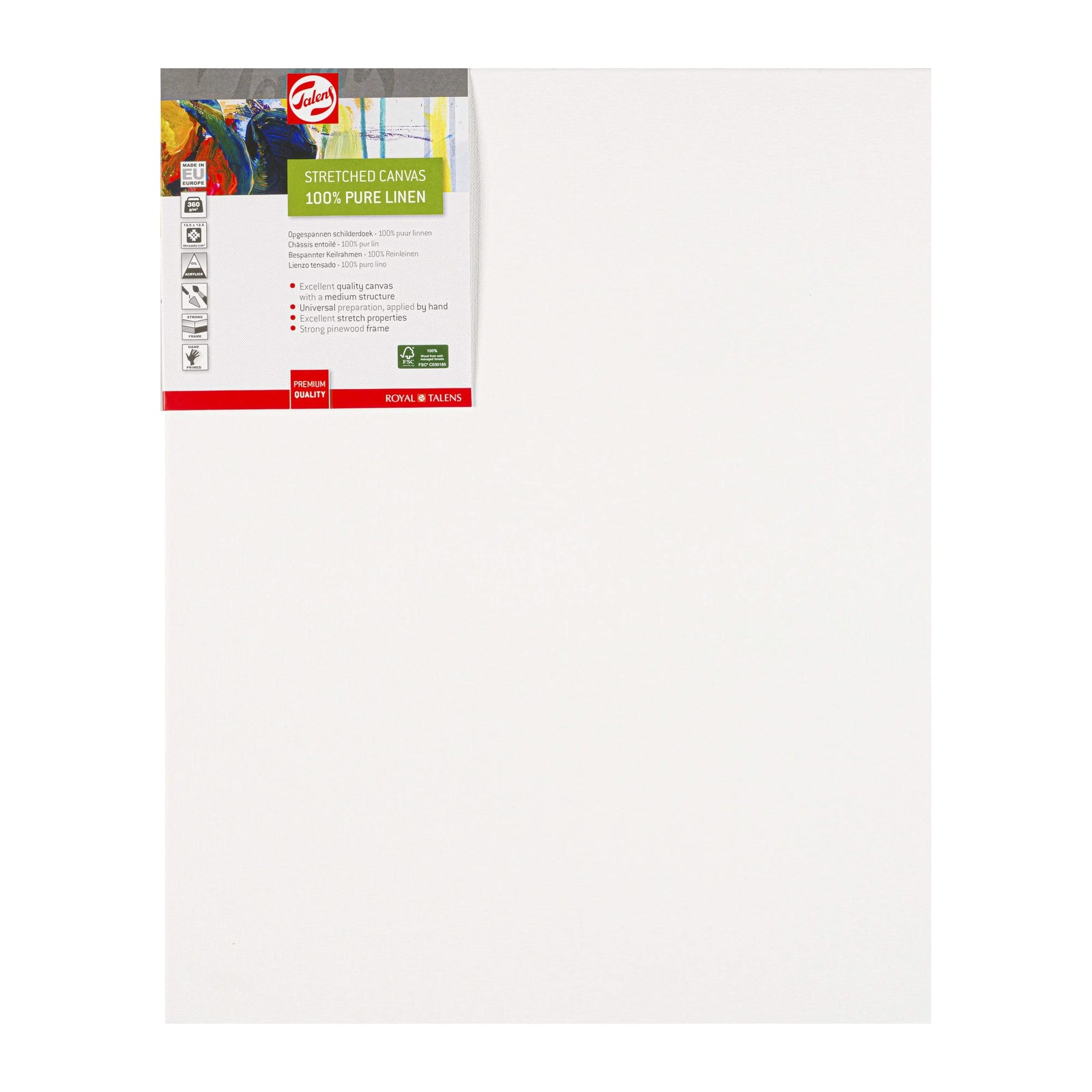 Talens Bespannter Keilrahmen Leinen 40 x 50 cm - Kidis Art