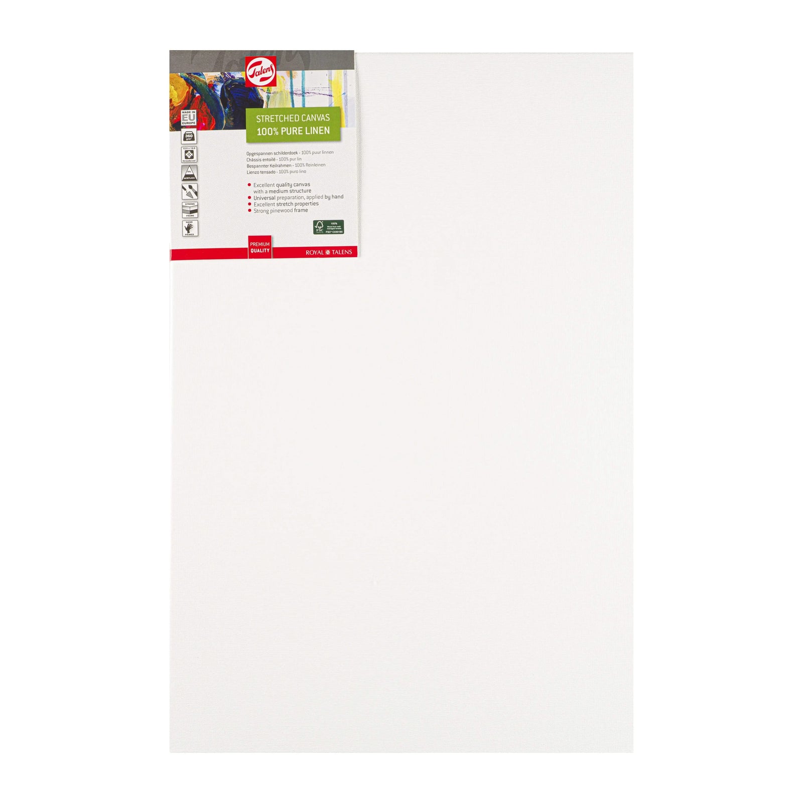 Talens Bespannter Keilrahmen Leinen 40 x 60 cm - Kidis Art