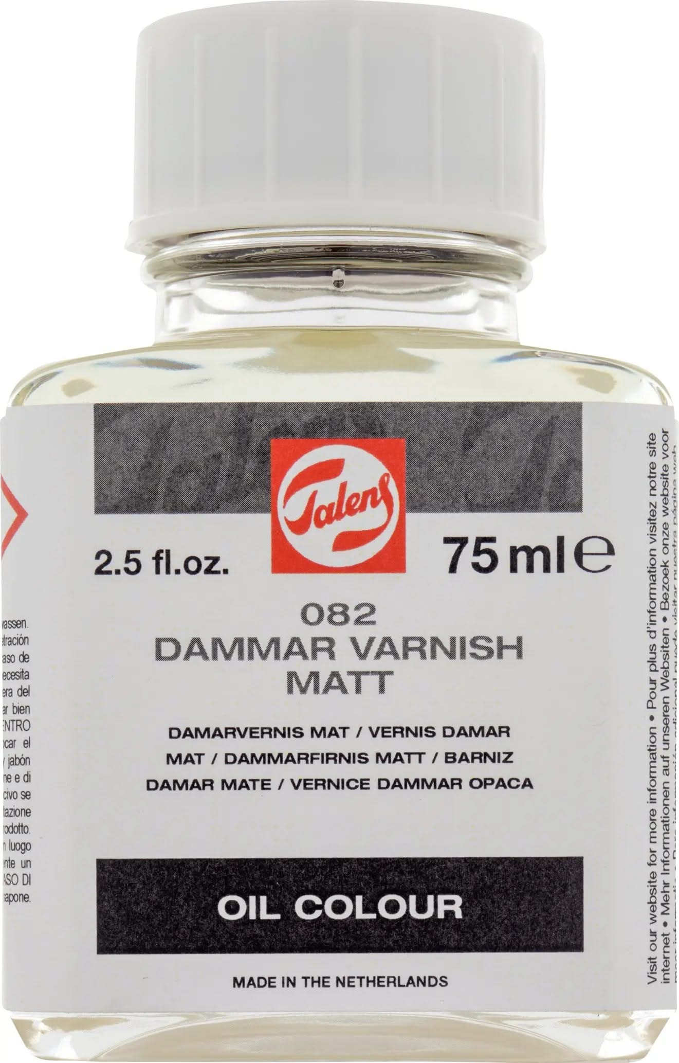 Talens Damarfirnis Matt 082 Flasche 75 ml - Kidis Art