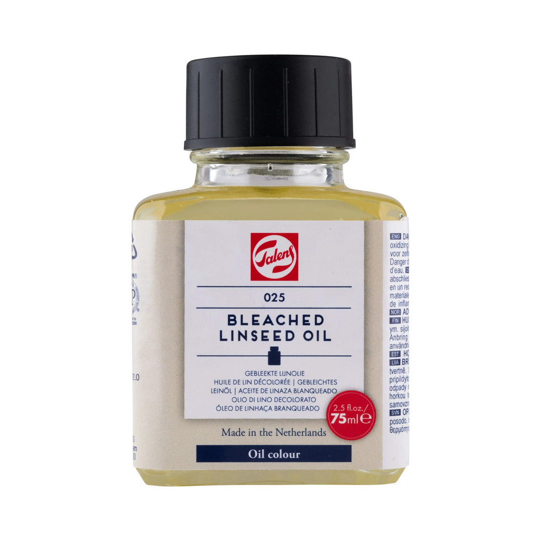 Talens Gebleichtes Leinöl 025 Flasche 75 ml - Kidis Art