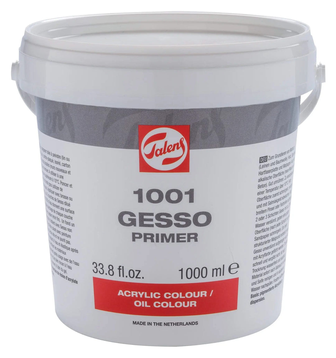 Talens Gesso Primer 1001 Eimer 1000 ml - Kidis Art