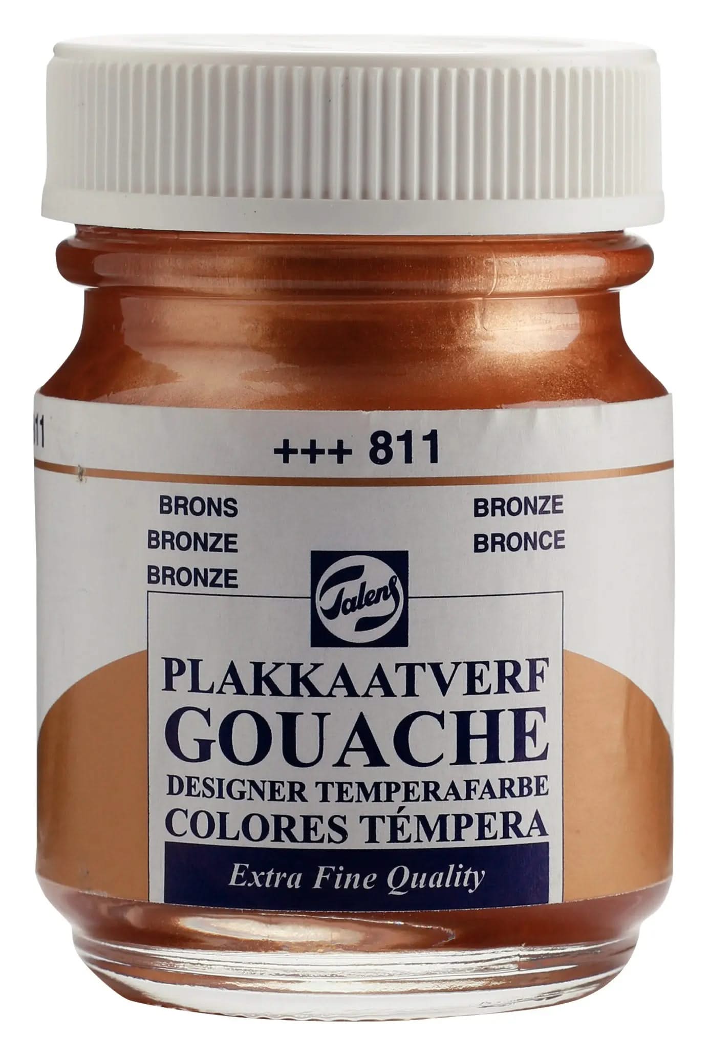 Talens Gouache Extra Fine Quality Flasche 50 ml Bronze 811 - Kidis Art