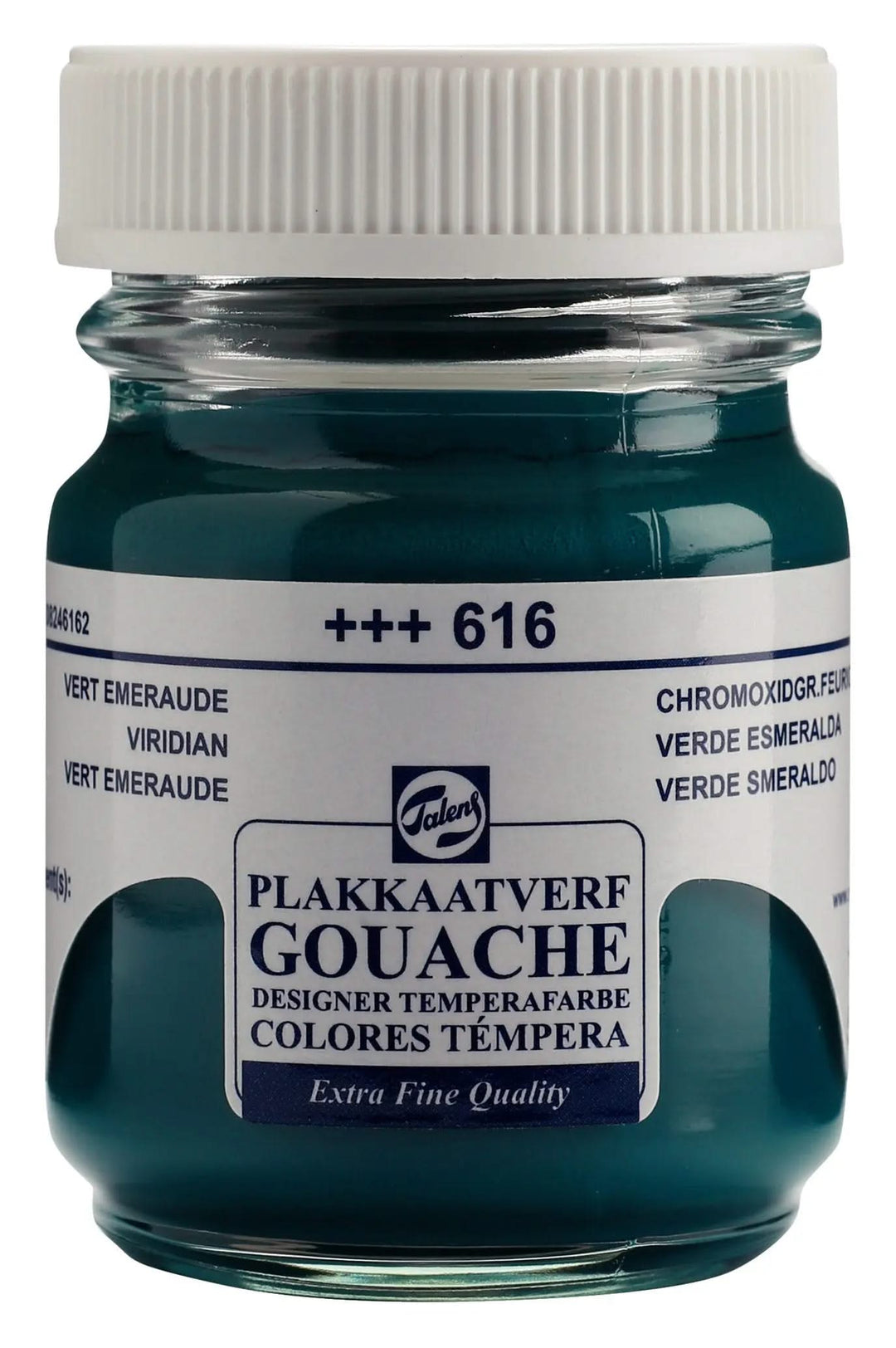 Talens Gouache Extra Fine Quality Flasche 50 ml Chromoxidgrün Feurig 616 - Kidis Art