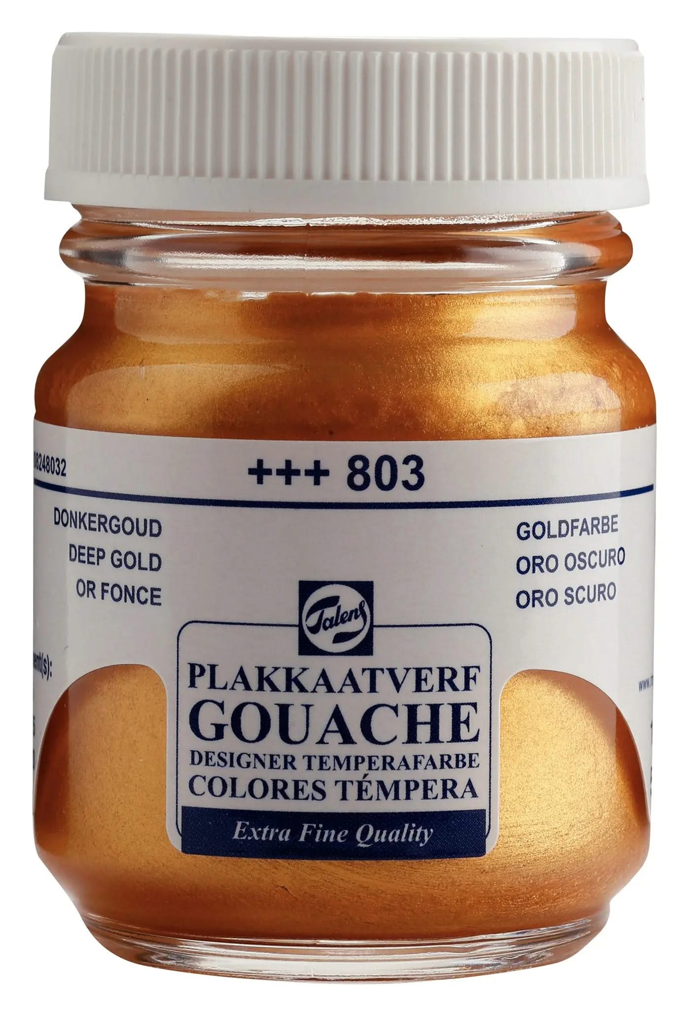 Talens Gouache Extra Fine Quality Flasche 50 ml Goldfarbe 803 - Kidis Art