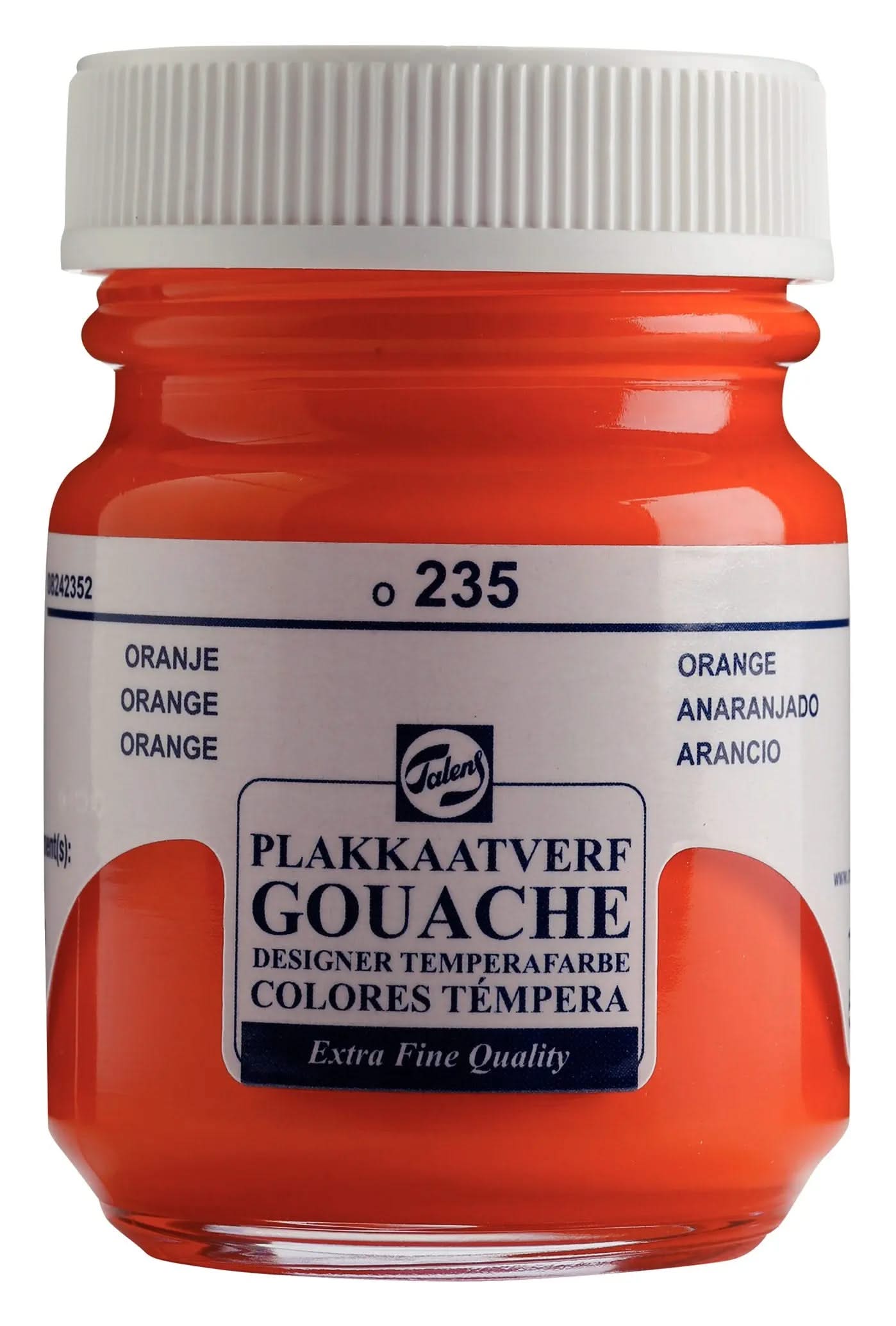 Talens Gouache Extra Fine Quality Flasche 50 ml Orange 235 - Kidis Art