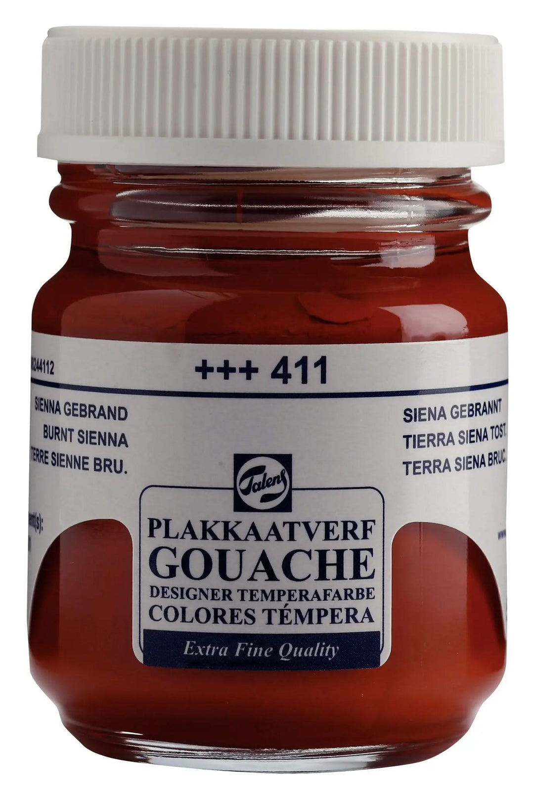 Talens Gouache Extra Fine Quality Flasche 50 ml Siena Gebrannt 411 - Kidis Art