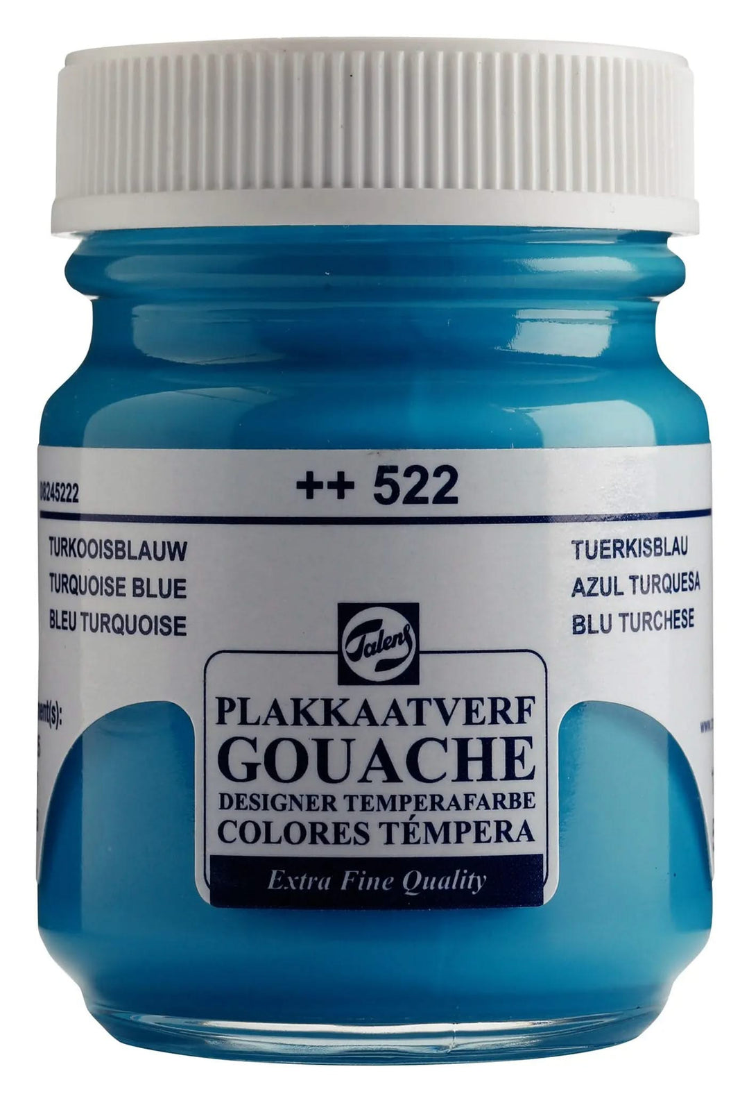 Talens Gouache Extra Fine Quality Flasche 50 ml Türkisblau 522 - Kidis Art