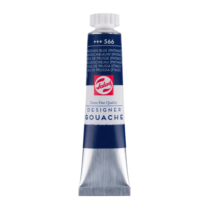 Talens Gouache Extra Fine Quality Tube 20 ml Preußischblau (Phthalo) 566 - Kidis Art