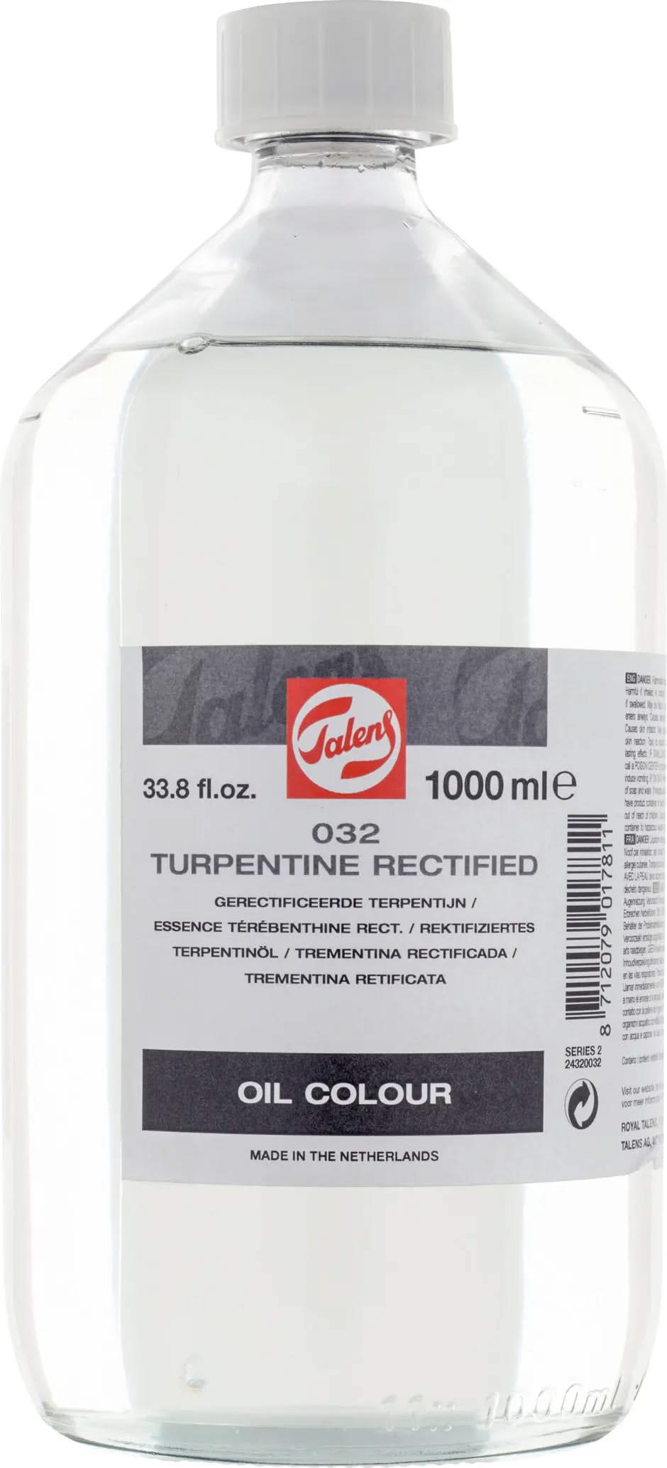 Talens Rektifiziertes Terpentinöl 032 Flasche 1000 ml - Kidis Art