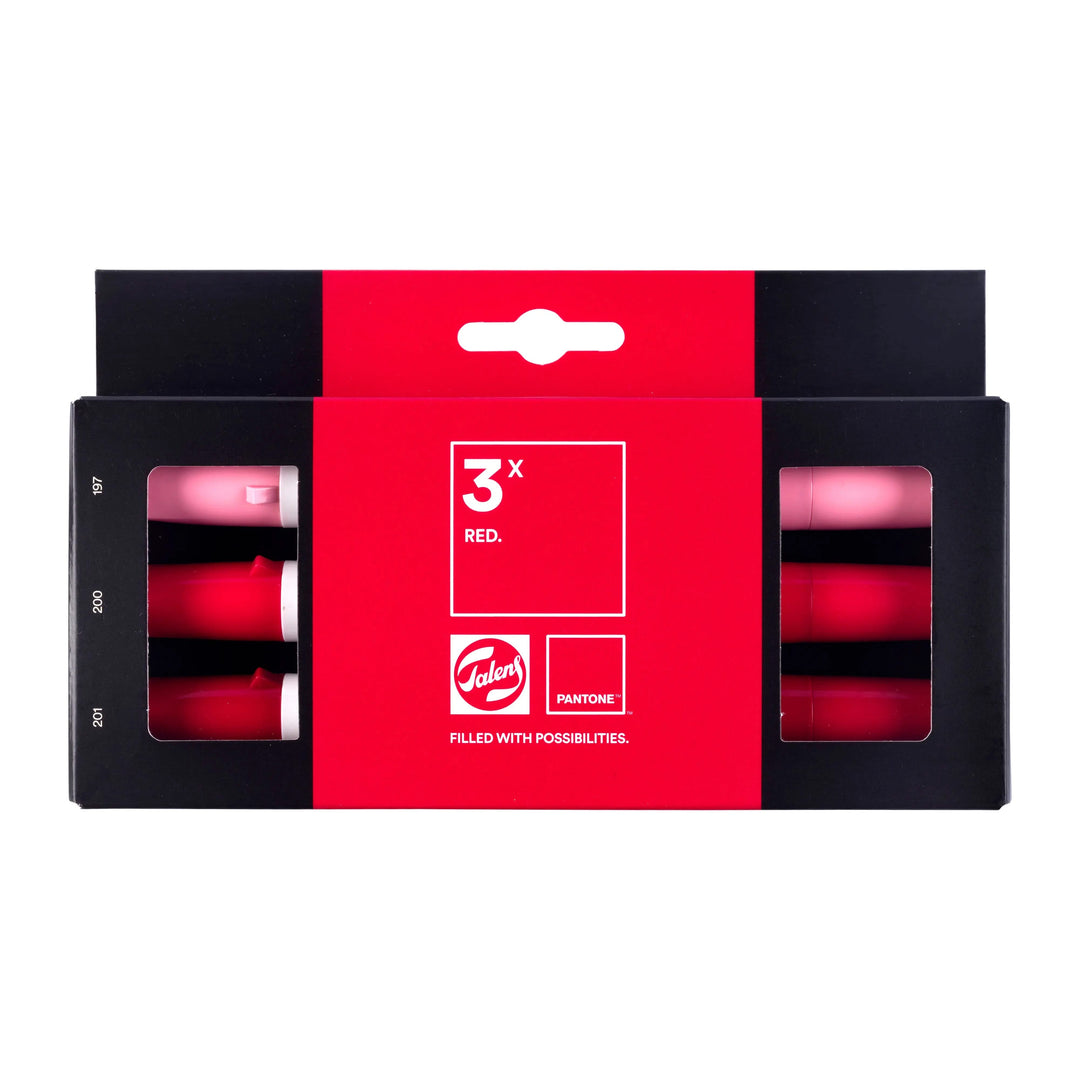 Talens | Pantone Marker Set 3x Red - Kidis Art