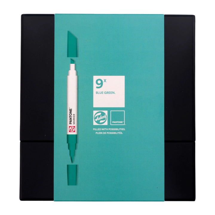 Talens | Pantone Marker Set 9x Blue Green - Kidis Art