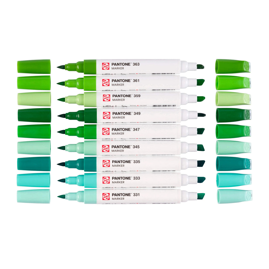 Talens | Pantone Marker Set 9x Green - Kidis Art