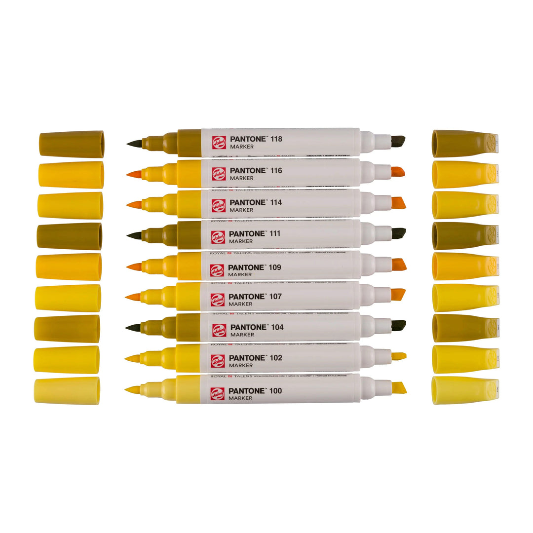 Talens | Pantone Marker Set 9x Yellow - Kidis Art