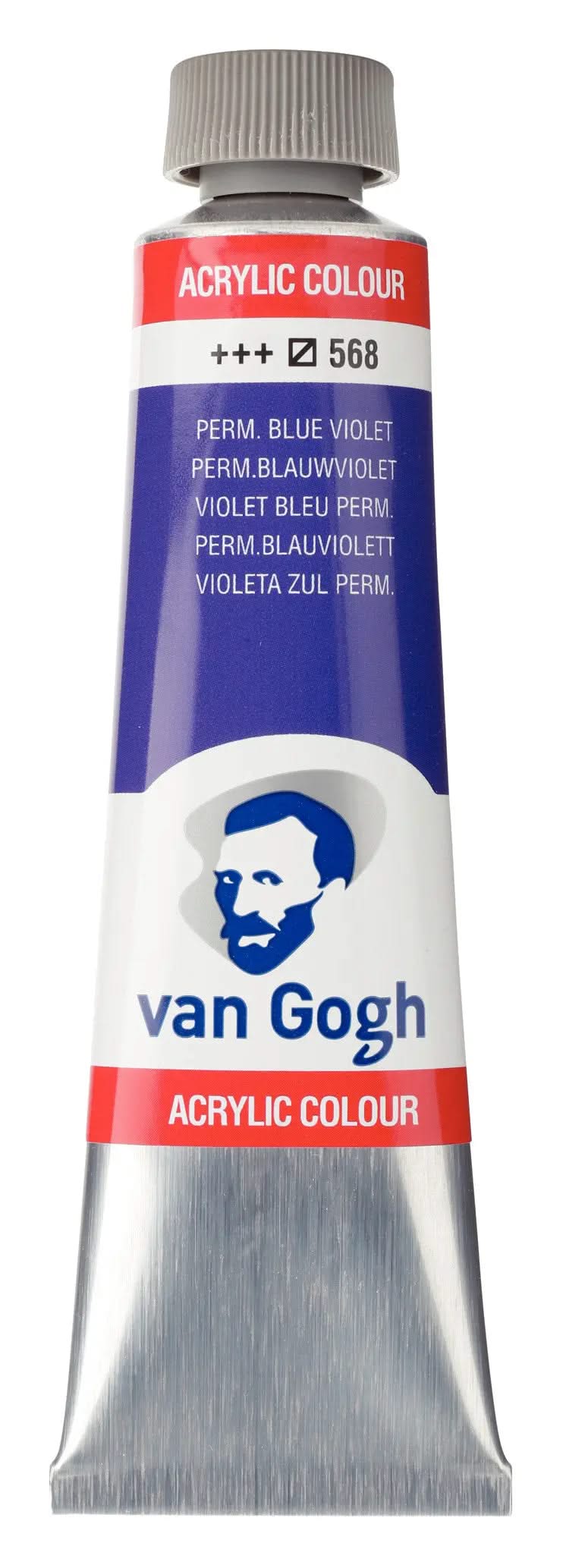Van Gogh Acrylfarbe Tube 40 ml Permanentblauviolett 568 - Kidis Art